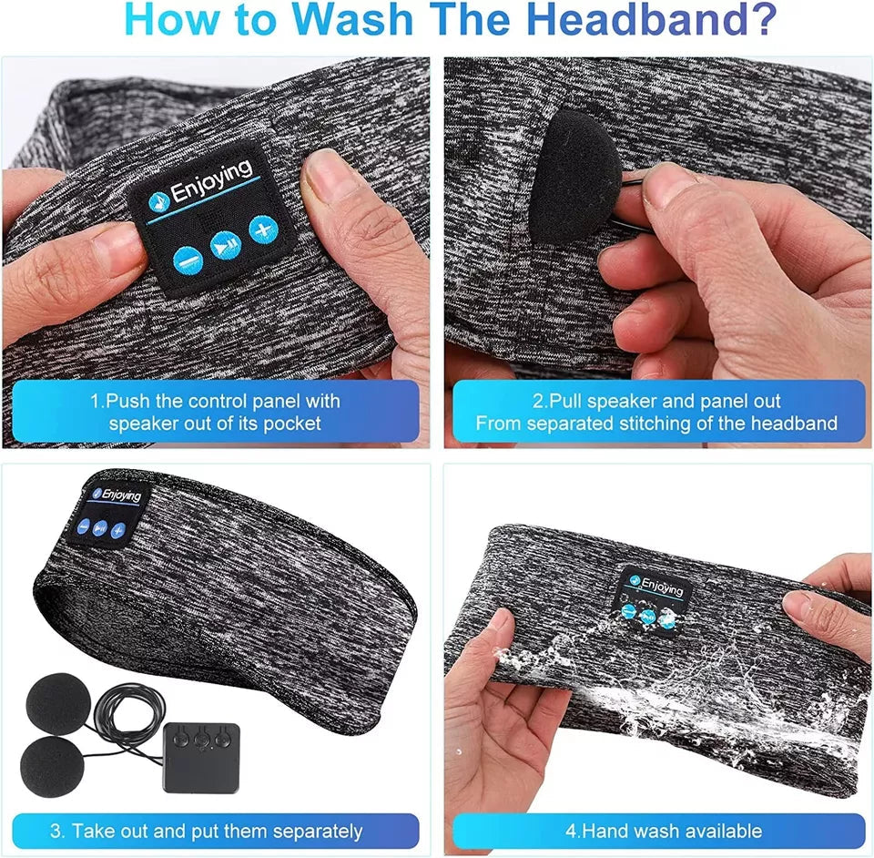 2-in-1 Wireless Sleeping Headphones, Sports Headband, for Sleeping, Workout, Jogging, Insomnia | Filindra