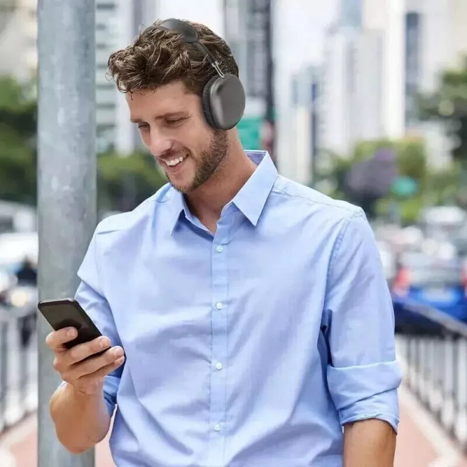 Quellix Audio trådløse over-ear-hodetelefoner — HiFi-lydklarhet, aktiv støydemping, komfortabel passform