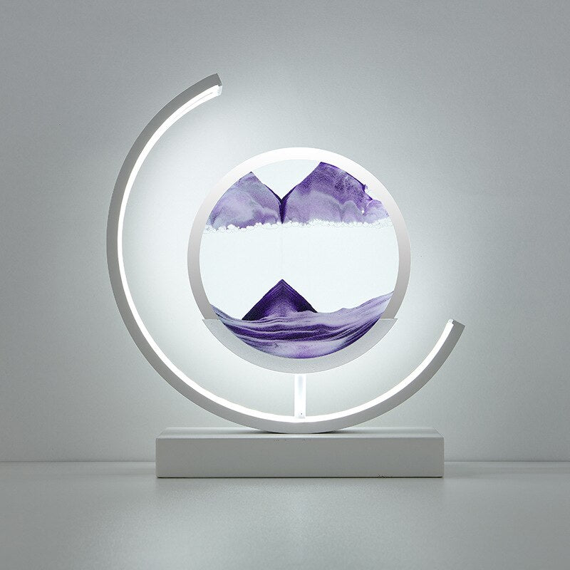 Zandlandschappen uit de diepzee — verlichte zandkunst als woondecoratie