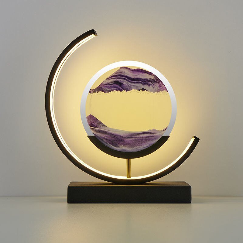 Zandlandschappen uit de diepzee — verlichte zandkunst als woondecoratie