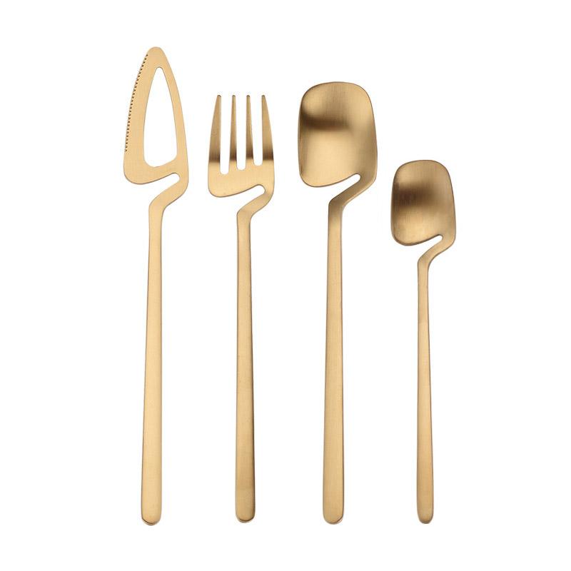 Ensemble de couverts squelette Sato — Design cuillère en acier inoxydable 304