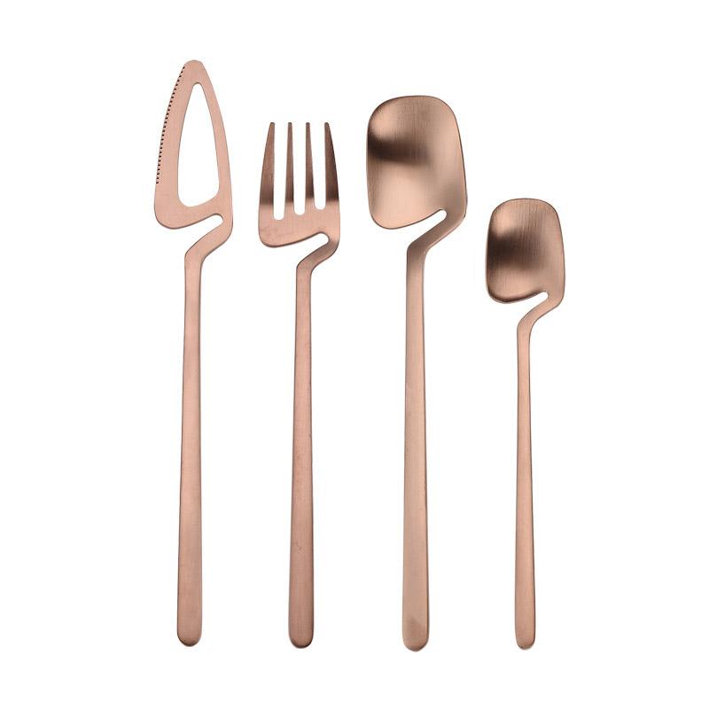 Ensemble de couverts squelette Sato — Design cuillère en acier inoxydable 304