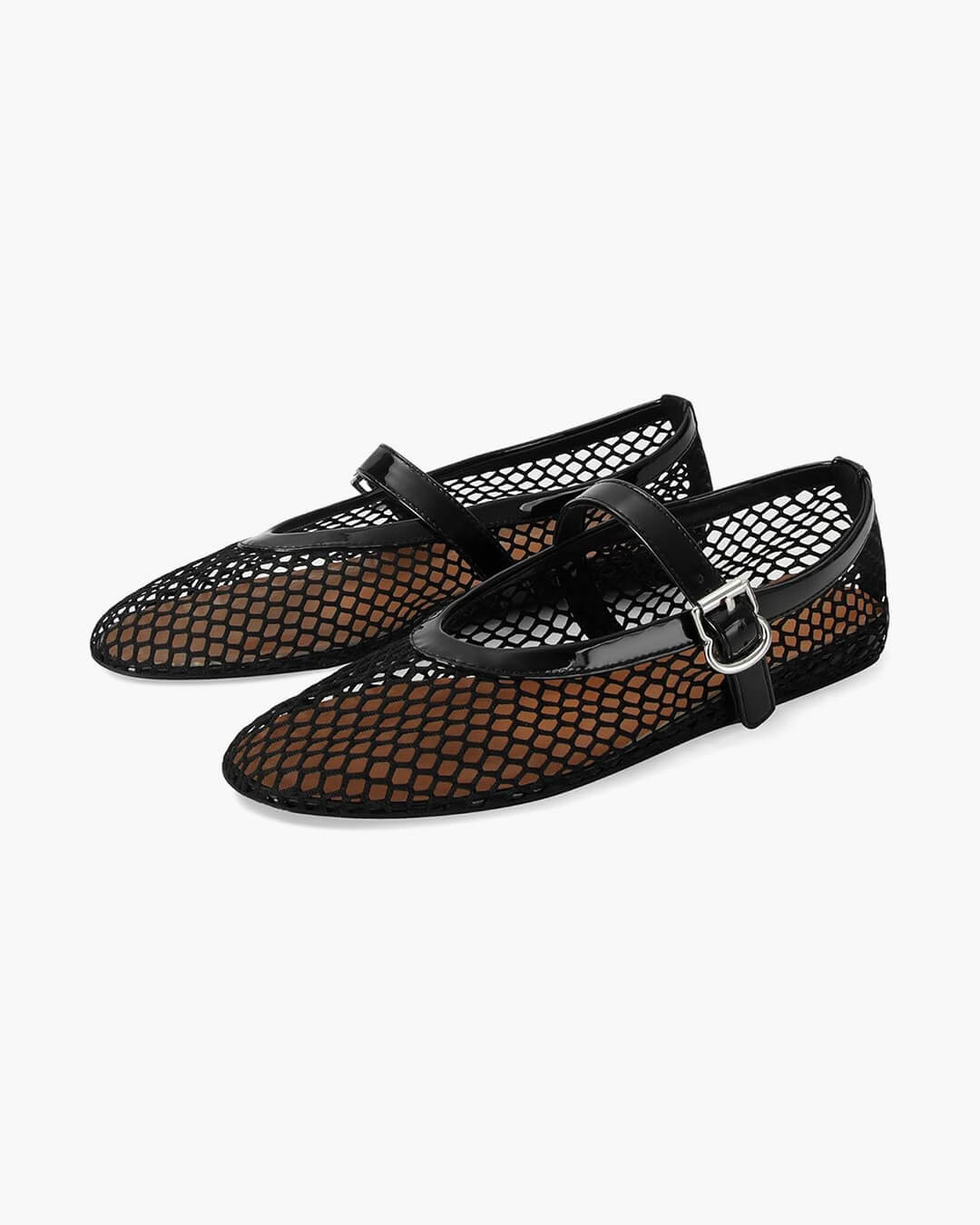 Women's Vegan Leather Ballerina Flats — Breathable & Lightweight Footwear