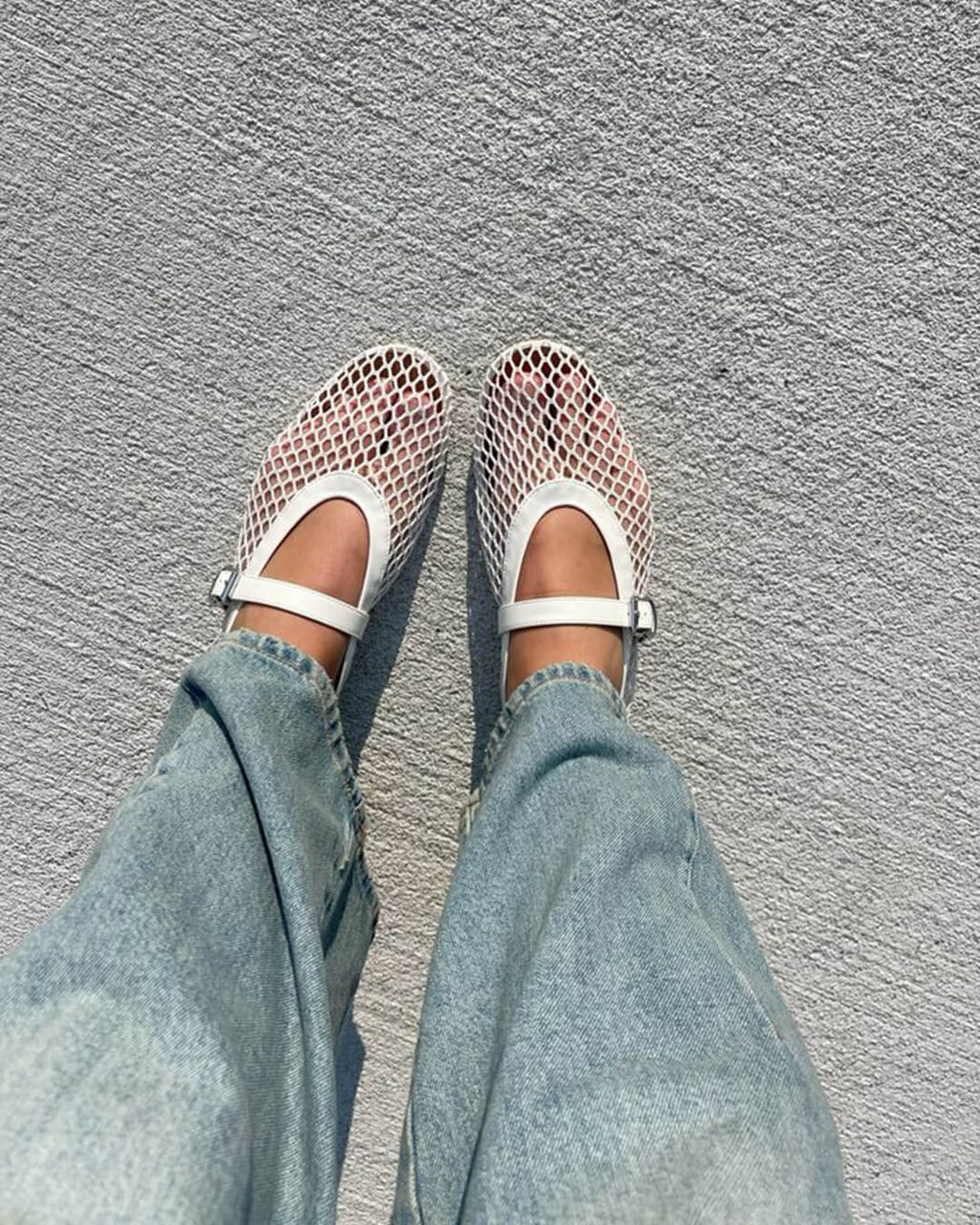 Women's Vegan Leather Ballerina Flats — Breathable & Lightweight Footwear