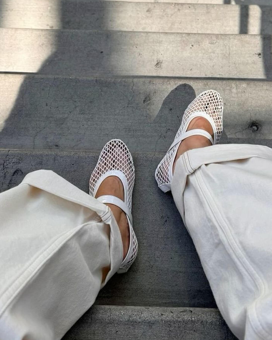 Women's Vegan Leather Ballerina Flats — Breathable & Lightweight Footwear