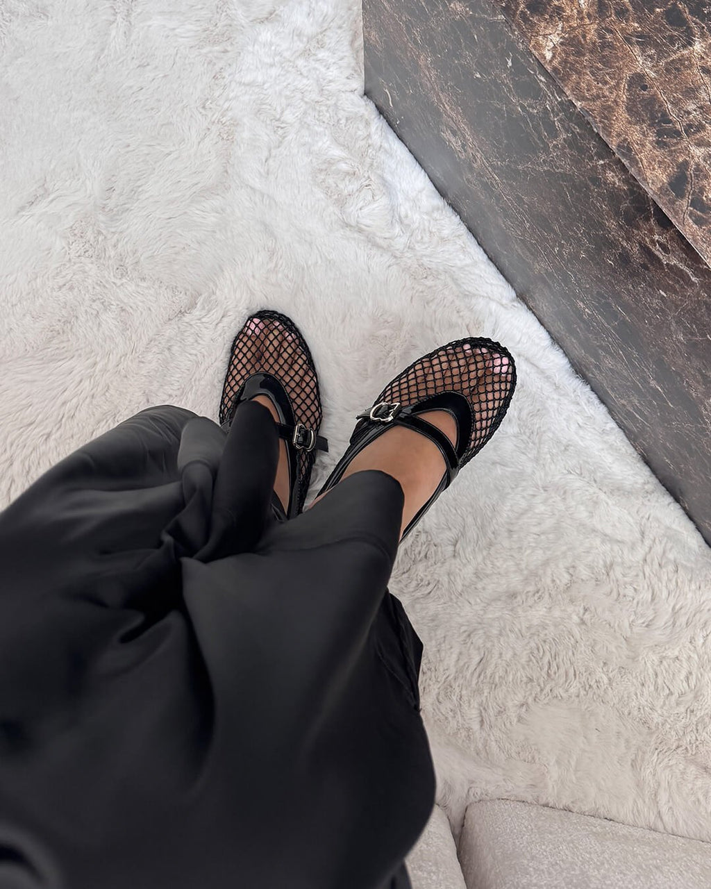 Women's Vegan Leather Ballerina Flats — Breathable & Lightweight Footwear