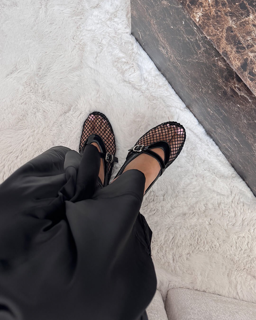 Women's Vegan Leather Ballerina Flats — Breathable & Lightweight Footwear