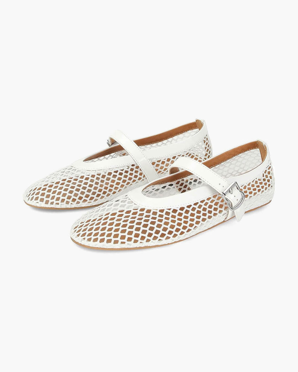 Women's Vegan Leather Ballerina Flats — Breathable & Lightweight Footwear
