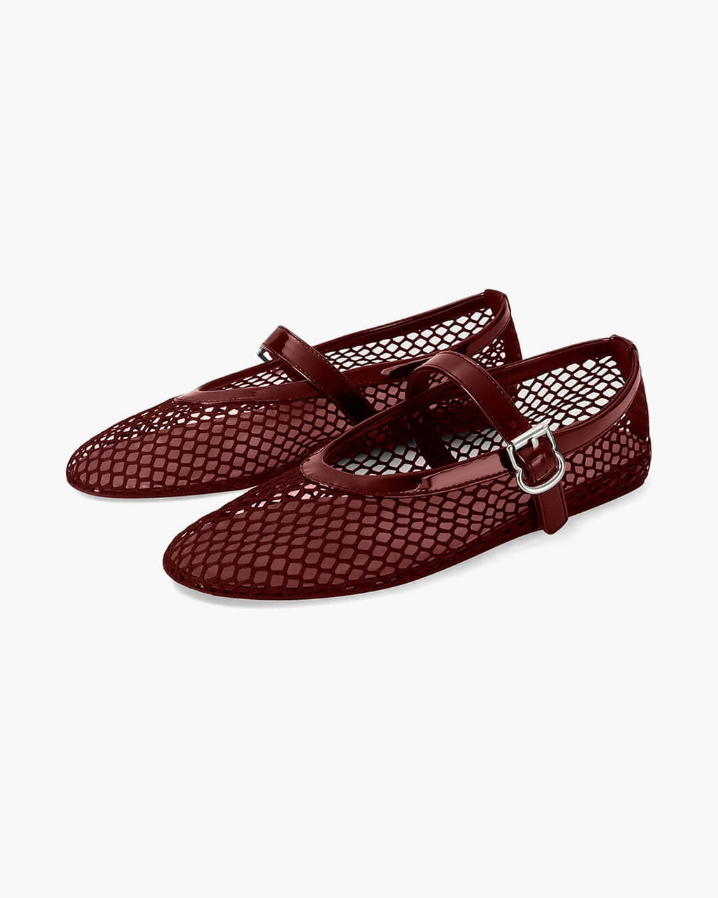 Women's Vegan Leather Ballerina Flats — Breathable & Lightweight Footwear