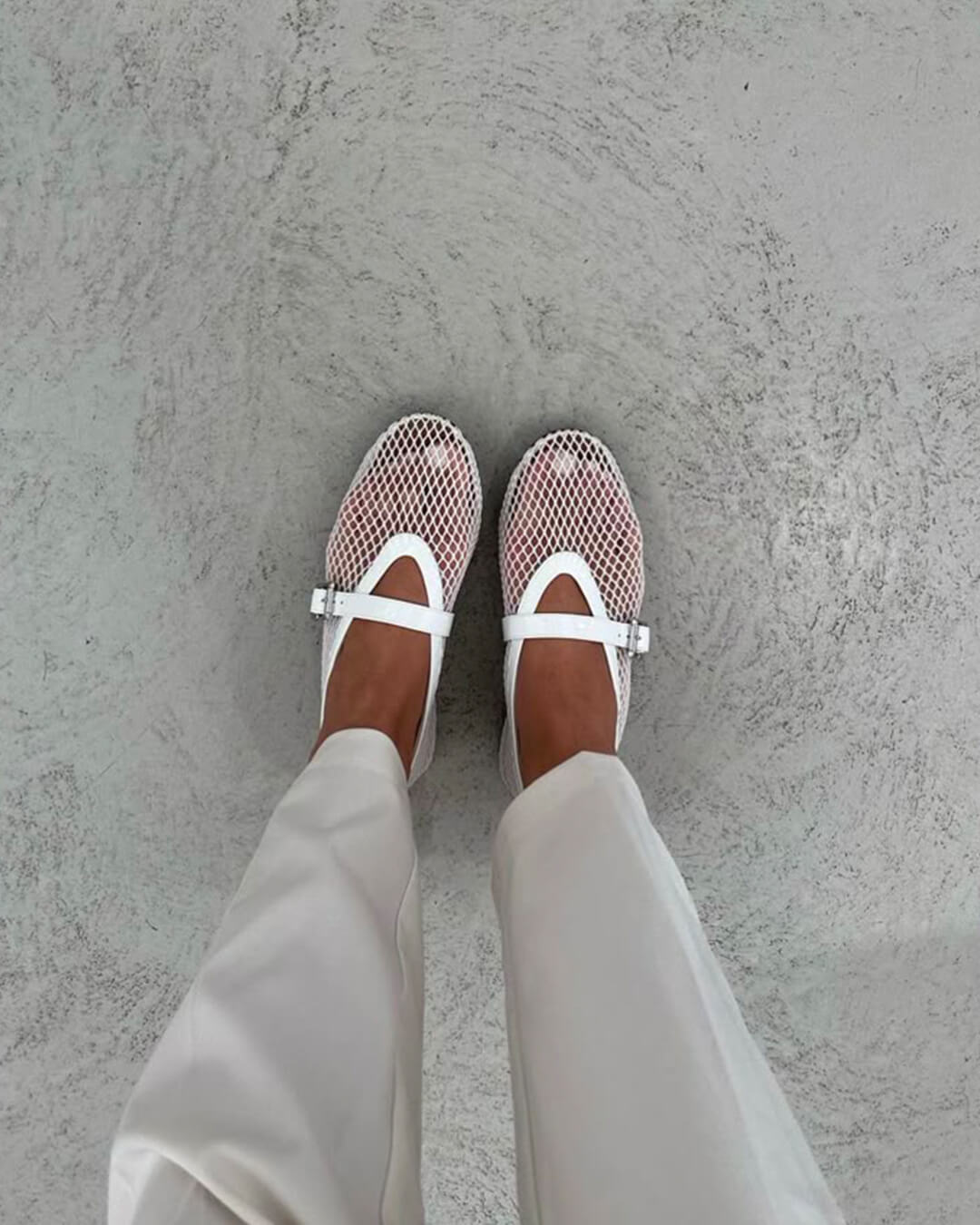 Women's Vegan Leather Ballerina Flats — Breathable & Lightweight Footwear
