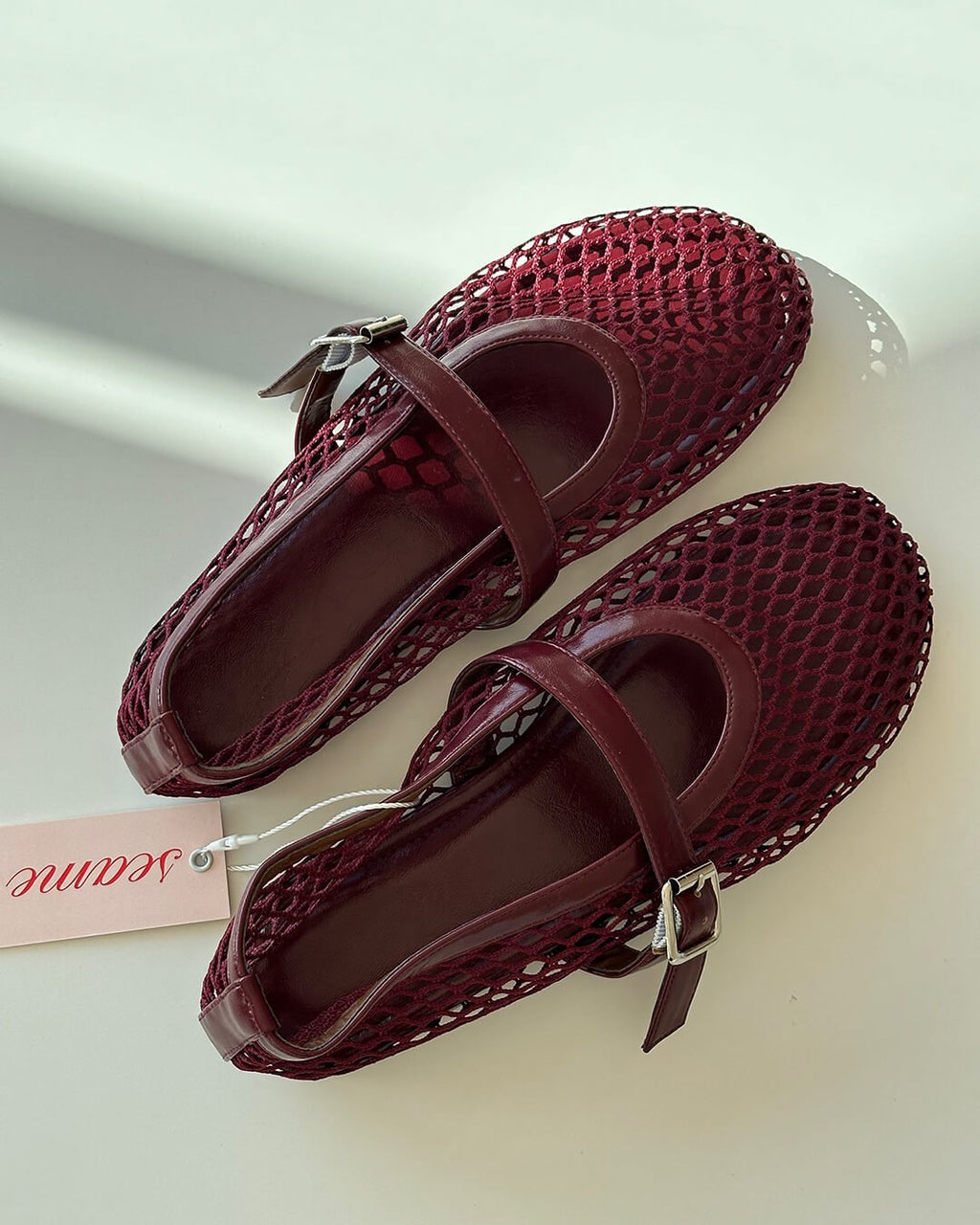 Women's Vegan Leather Ballerina Flats — Breathable & Lightweight Footwear