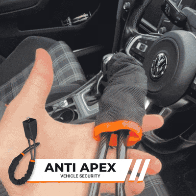 Driver Compartment Steering Restraint Lock — Seatbelt Buckle Anchor