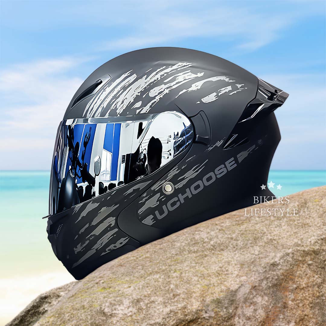 FlipGuard Dual Lens Helmet | DOT Approved