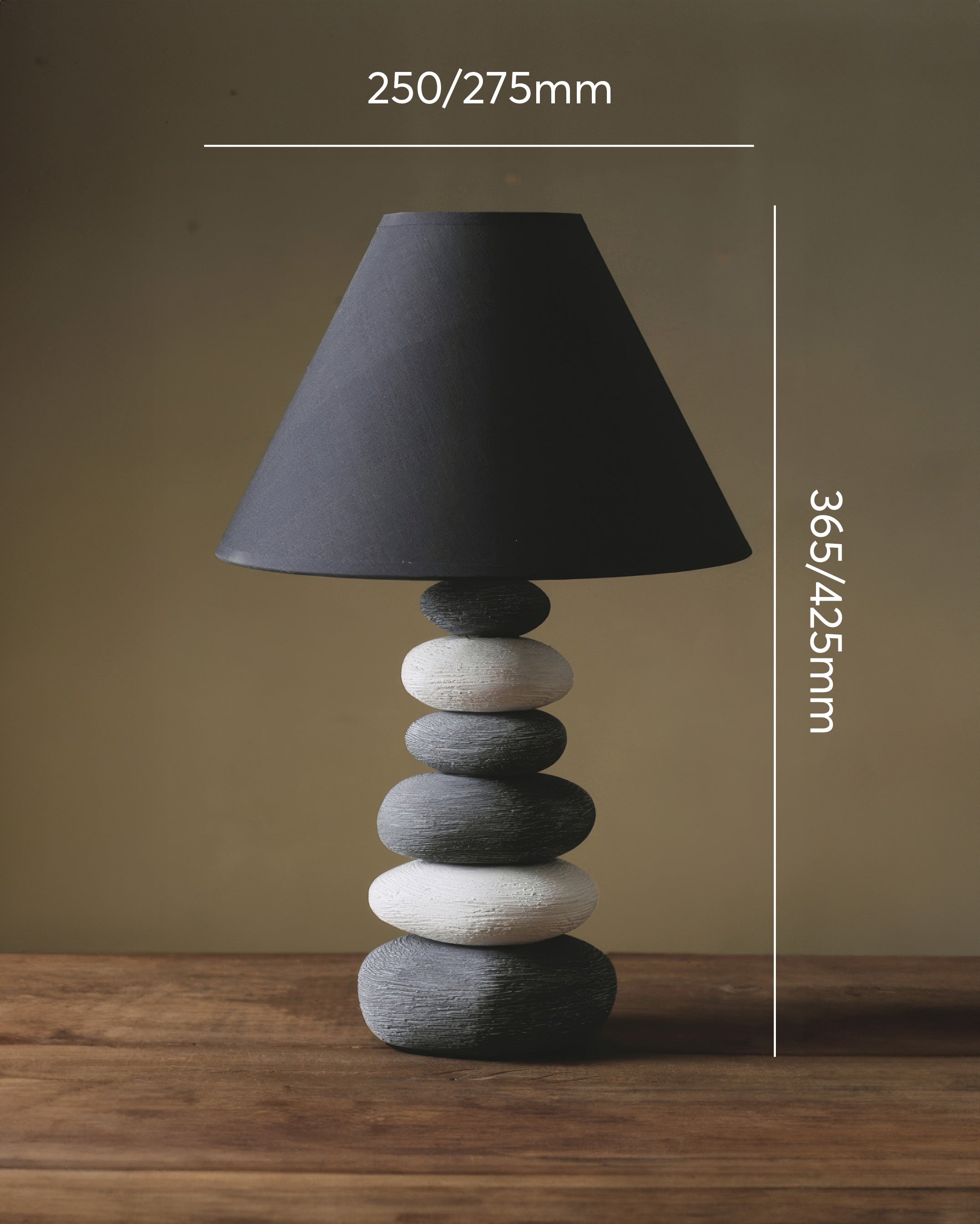 Liora Table Lamp With Soft Fabric Shade And Textured Ceramic Base