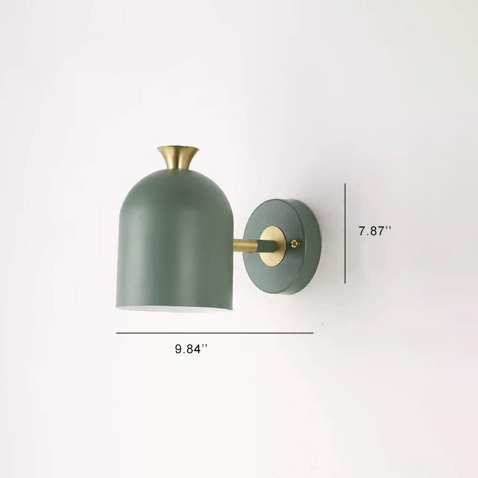 مصباح حائط أسطواني معدني حديث بتصميم الماكرون — تصميم بإضاءة واحدة