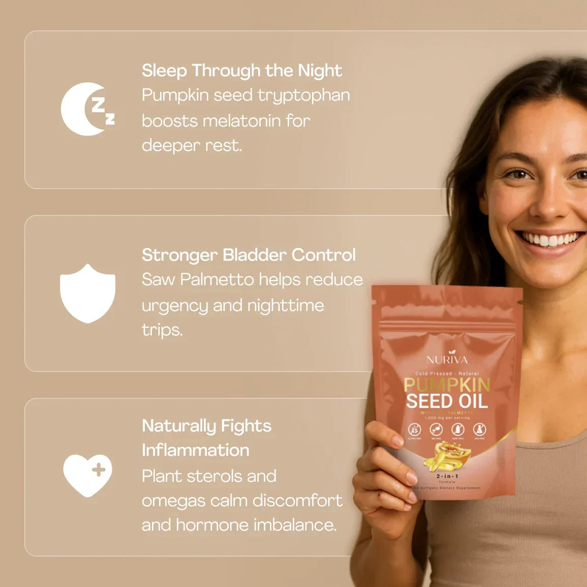 Pumpkin Seed Oil and Saw Palmetto Softgels — Zinc Daily Nutritional Blend