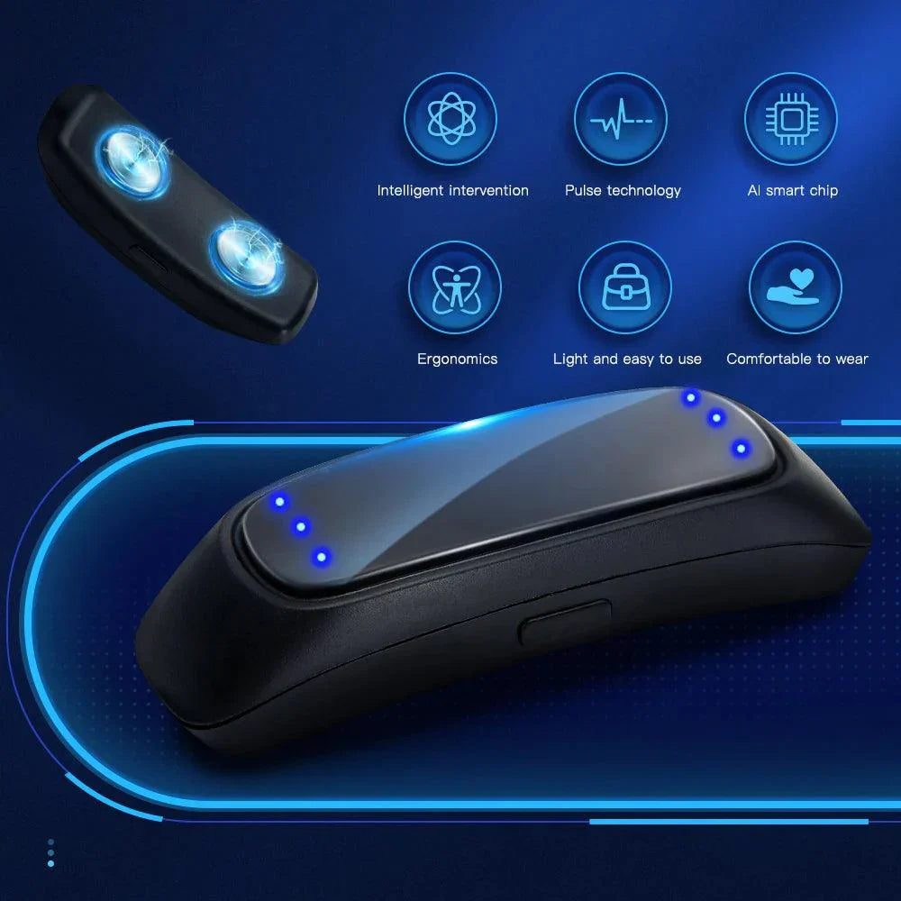 SlumberGuard EMS Wearable para reducir los ronquidos — Tecnología de pulsos inteligentes