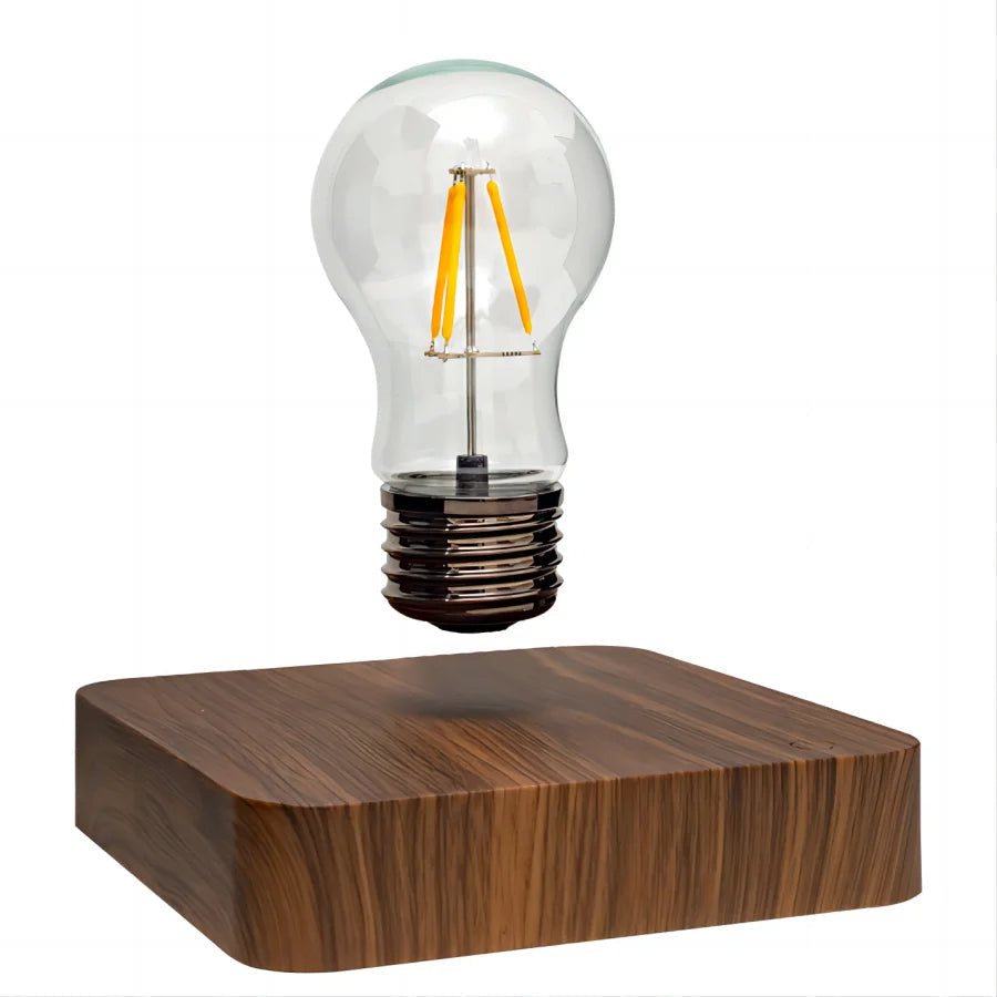 Magnetic Levitation Lamp — Floating LED Bulb, Tri-Color Touch Control