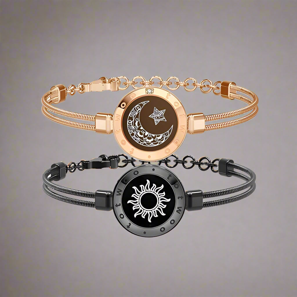 Sun and Moon totwoo Love Bracelets — Light-Up Touch & Vibration