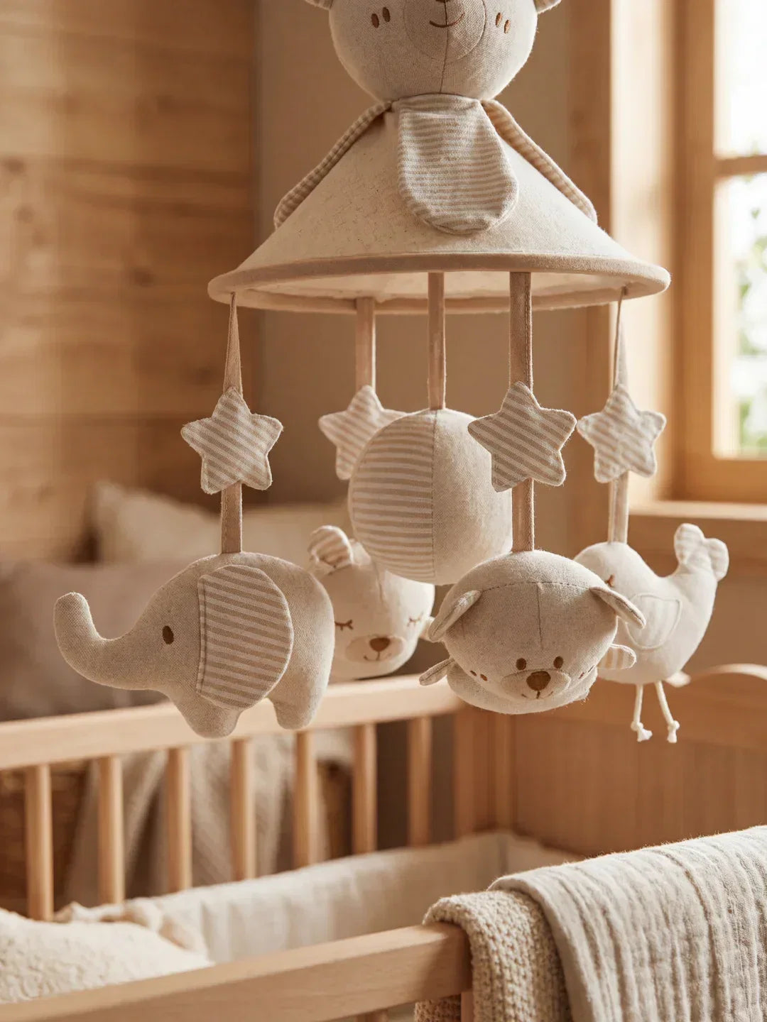 Soothing Wooden Baby Musical Mobile — Support Arm
