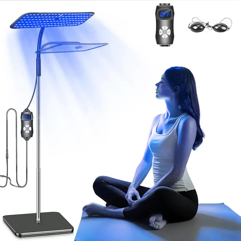 Compact Adjustable UV Tanning Lamp — 225 LED Beads, Sun-Like Light