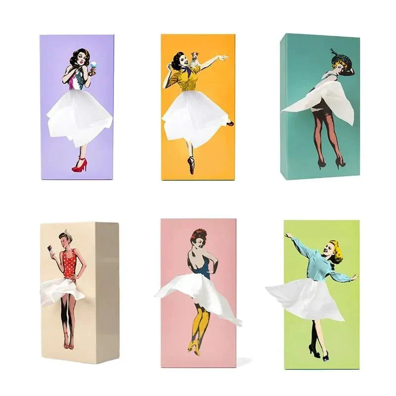 Kevara Keepsake Wooden Tissue Box — Vintage Pin-Up Dress Designs
