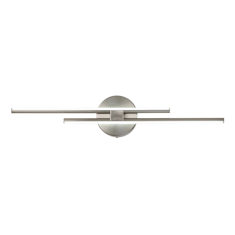 Flush-Mount 12W LED Strip Light — Cool White, Black Nickel Brass Finish, 60–80cm