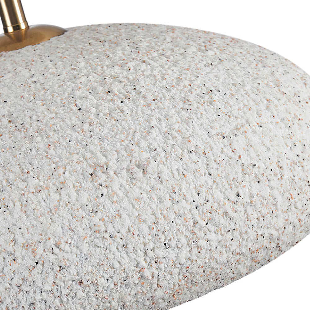 Nordic Wabi-Sabi Ceiling Light — 35cm Speckled Semi-Flush Mount, Dimmable E27