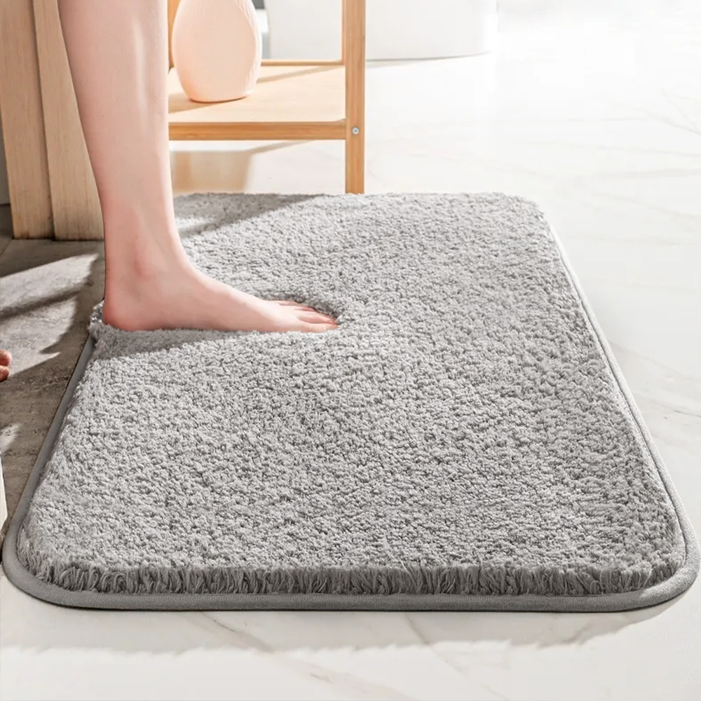 Ultra Thick Plush Bath Rug — Dense Pile, Warm, Highly Absorbent