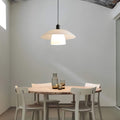 Kanzio Minimalist Pendant Light With Japanese Wood and Metal