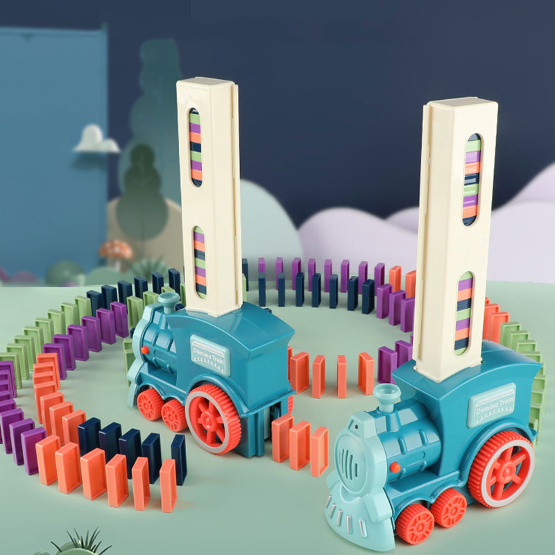 Domino Express treinavonturenset — automatische dominotrein