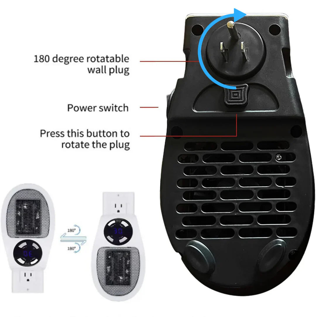 500Wミニポータブル電気ヒーター | Filindra