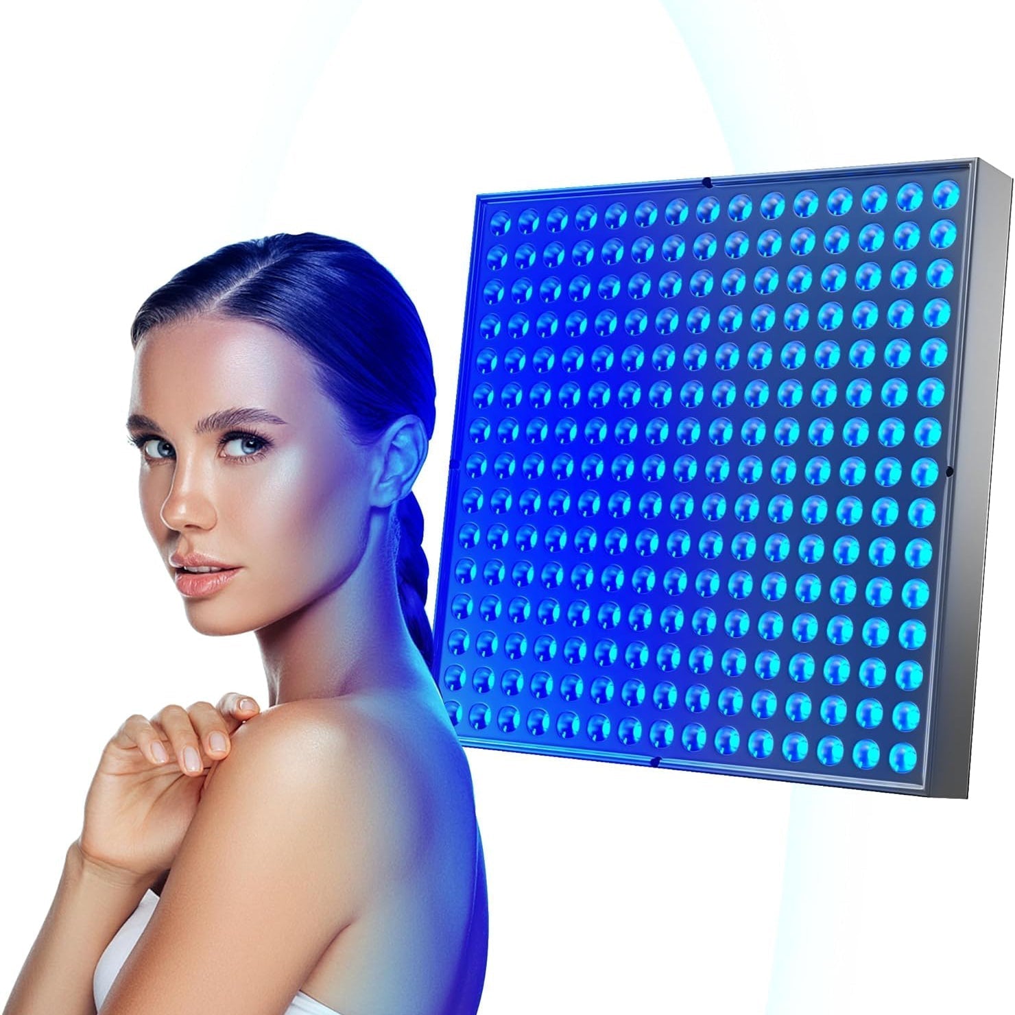 Compact Adjustable UV Tanning Lamp — 225 LED Beads, Sun-Like Light