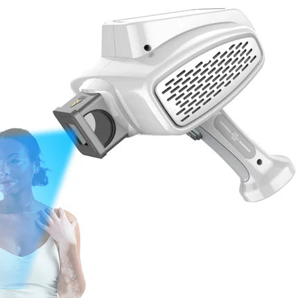 Luz de terapia UVB de 308 nm: tres pantallas de lámpara independientes, inalámbrica y portátil