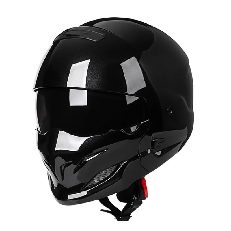 Pilot Motorcycle Helmet — Aerodynamic Design, Dark Visor
