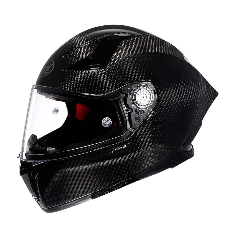 Leichter AH018-Motorradhelm aus Kohlefaser mit Vollvisier, DOT/ECE-zugelassen