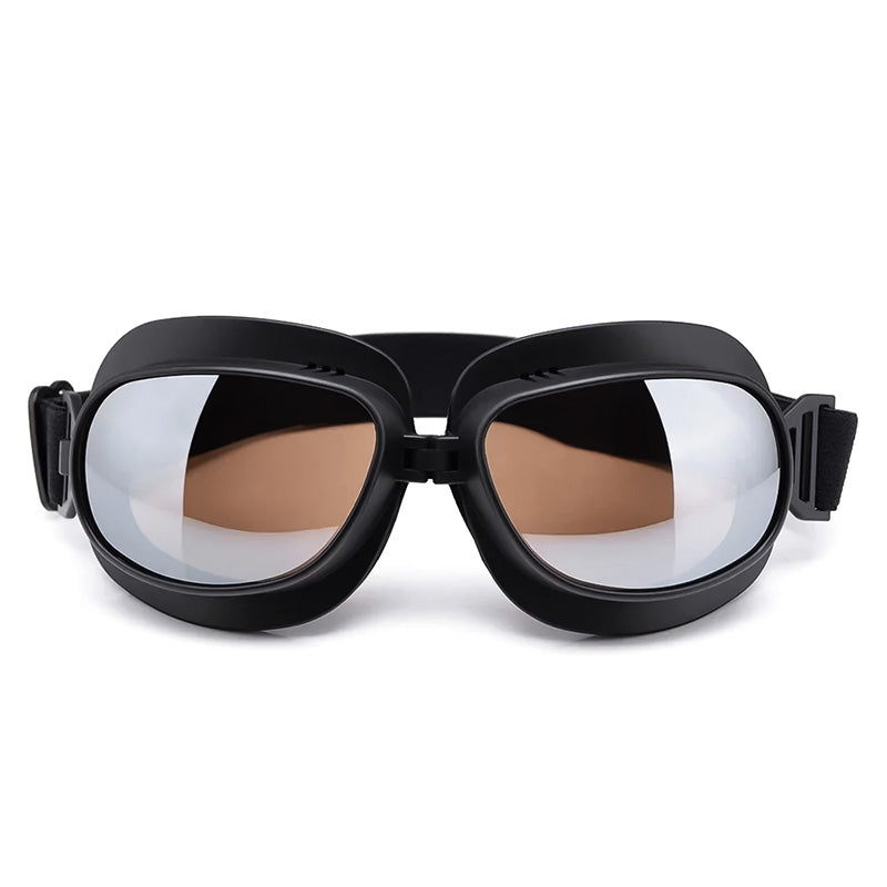 Vintage-Motorradbrille - winddicht, 100 % UV-Schutz