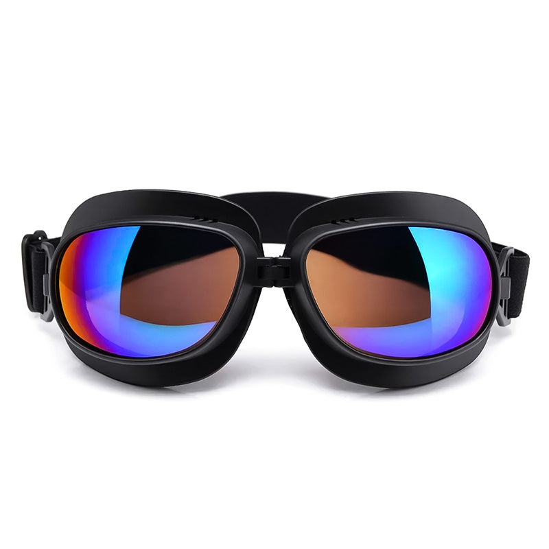 Vintage-Motorradbrille - winddicht, 100 % UV-Schutz