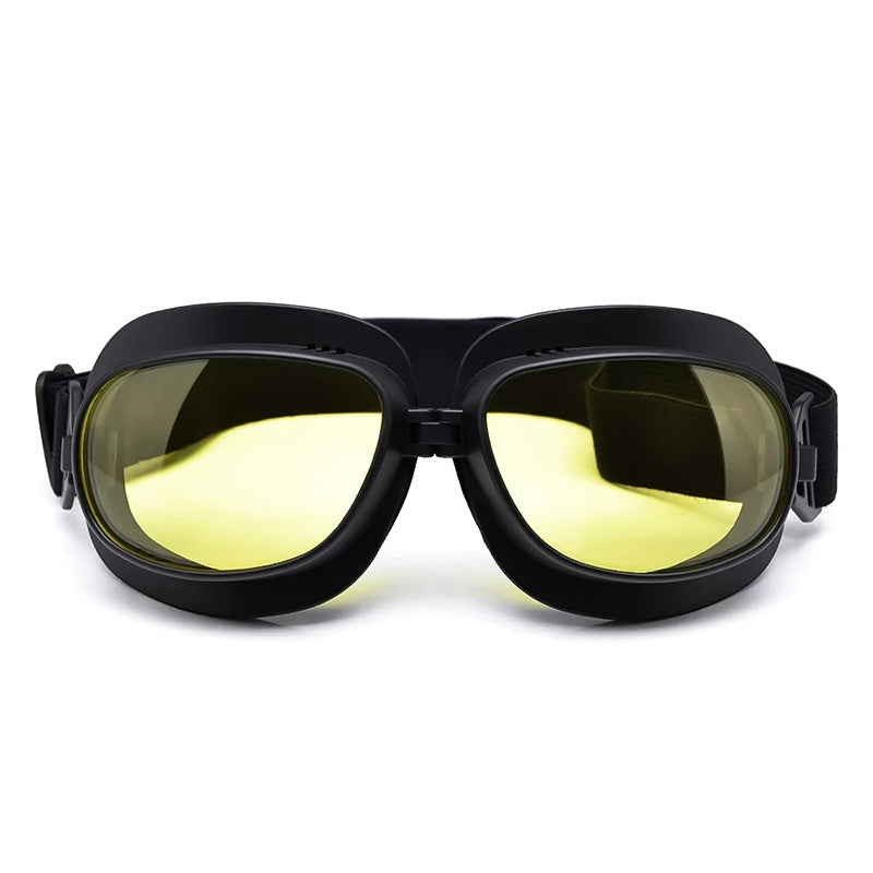 Vintage-Motorradbrille - winddicht, 100 % UV-Schutz