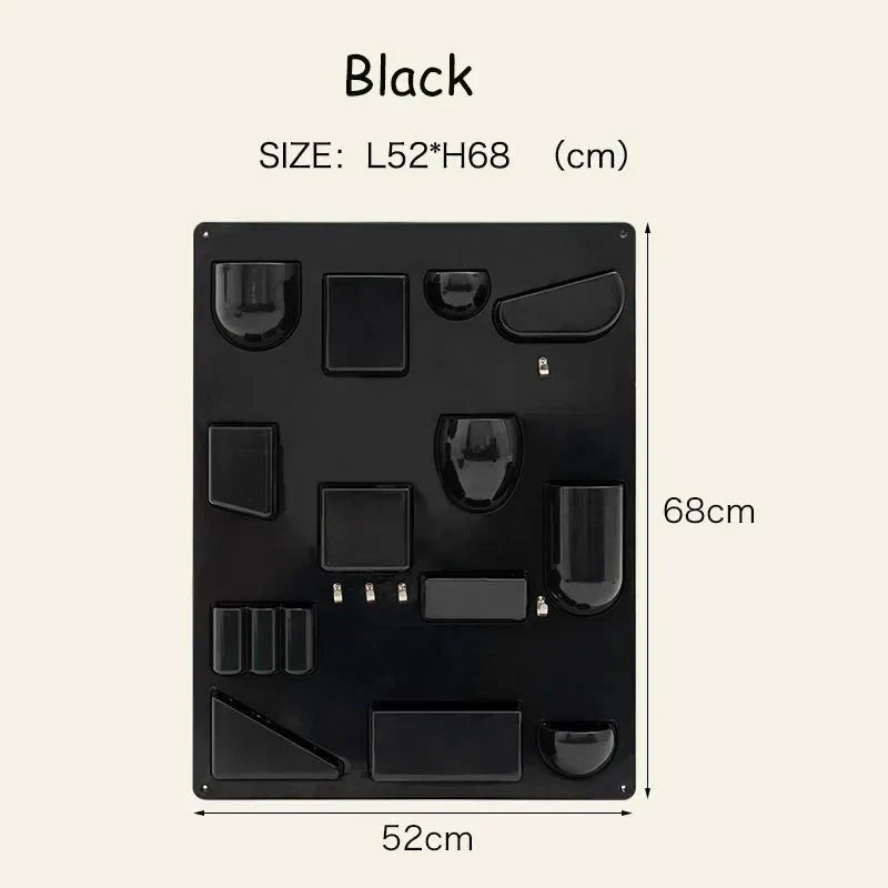 منظّم تخزين متعدد الاستخدامات يُثبّت على الحائط - رف متعدد الوظائف