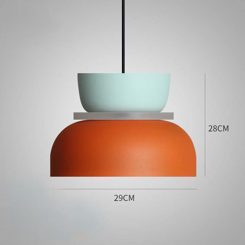 LuminaGlow skandinavisk macaron-pendellampa — modern design