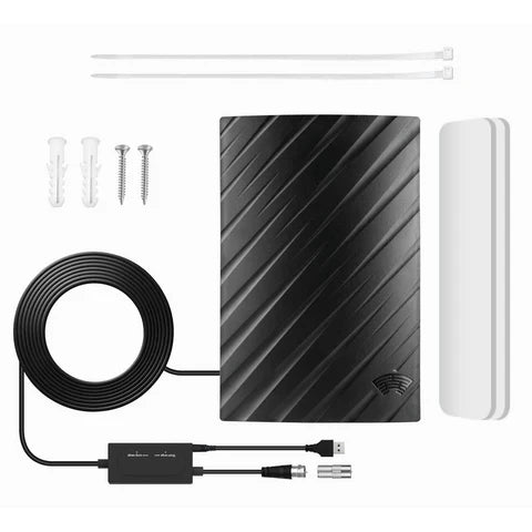 Digitale Indoor-4K-HDTV-Antenne – große Reichweite, 600 Miles