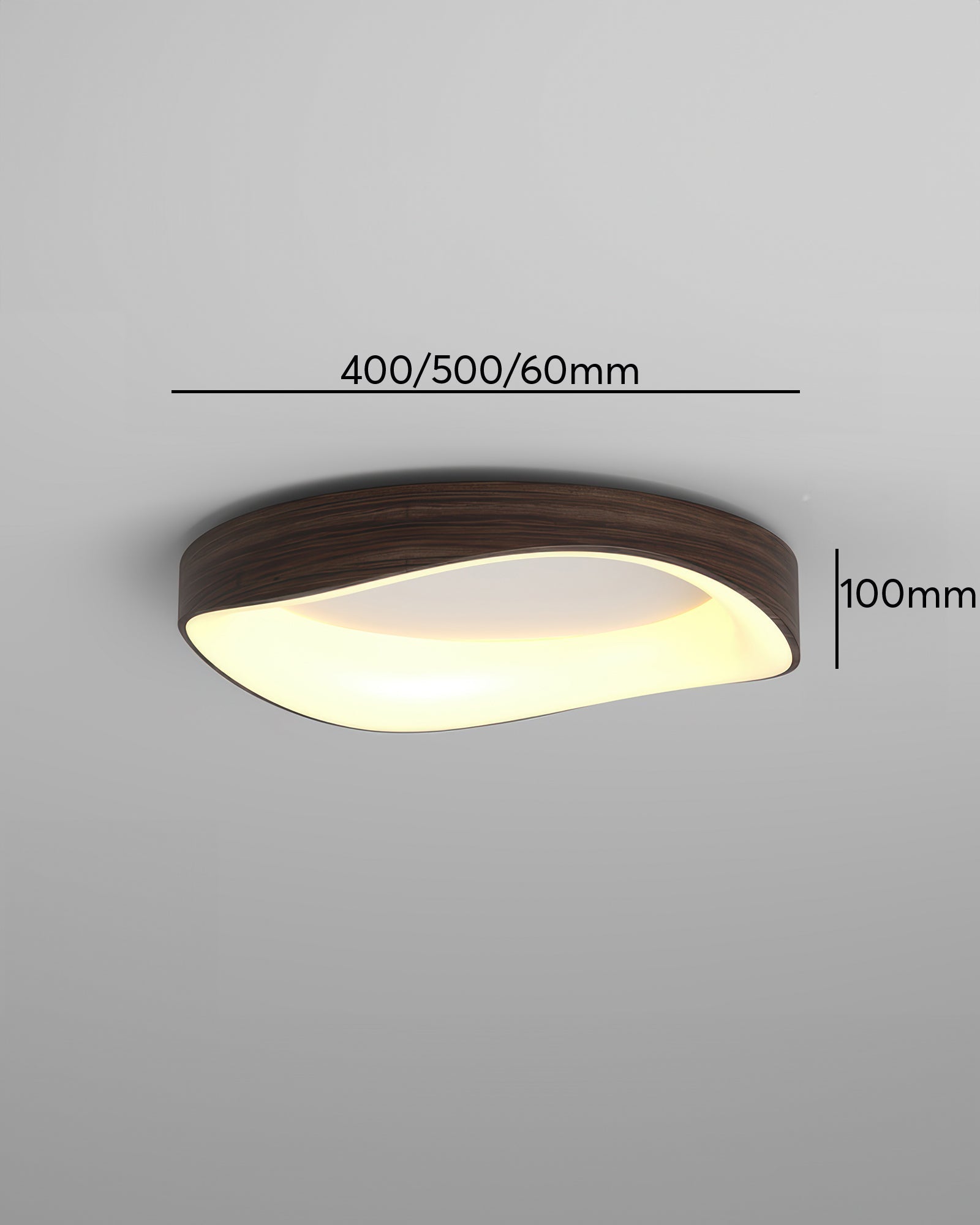 Solvren Nordic LED Ceiling Light With Wood Grain For Living Rooms And Bedrooms