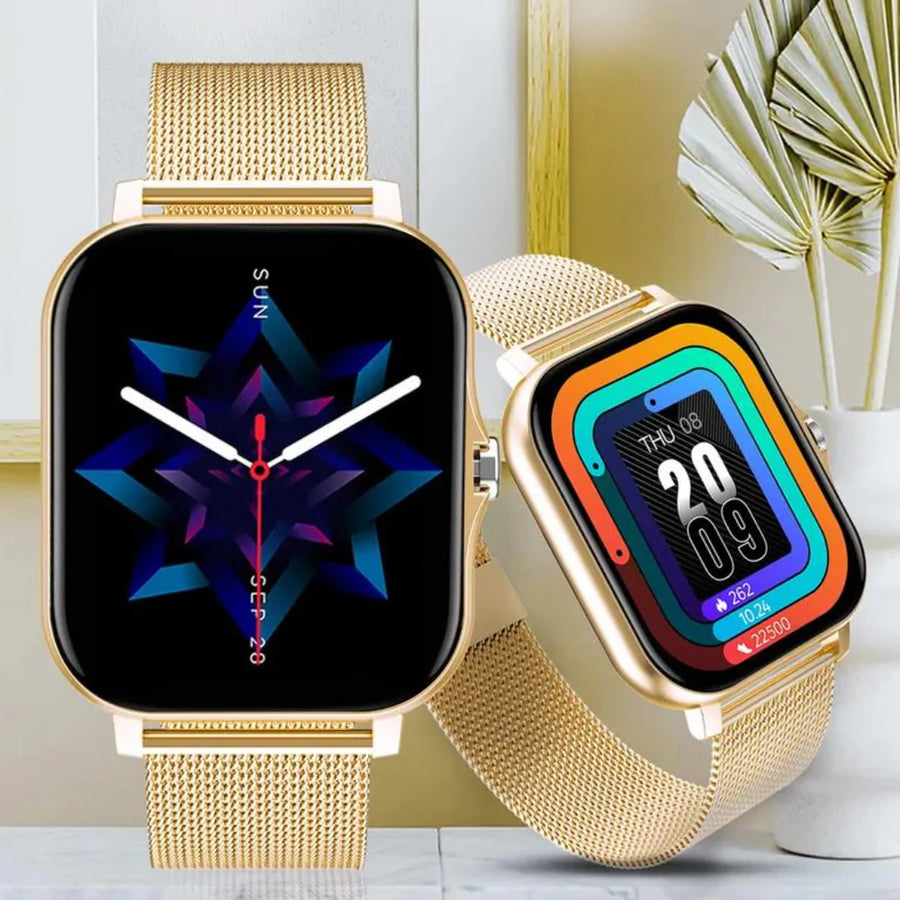 Smartwatch para hombre/mujer - Llamadas por Bluetooth, pantalla táctil completa y funciones deportivas