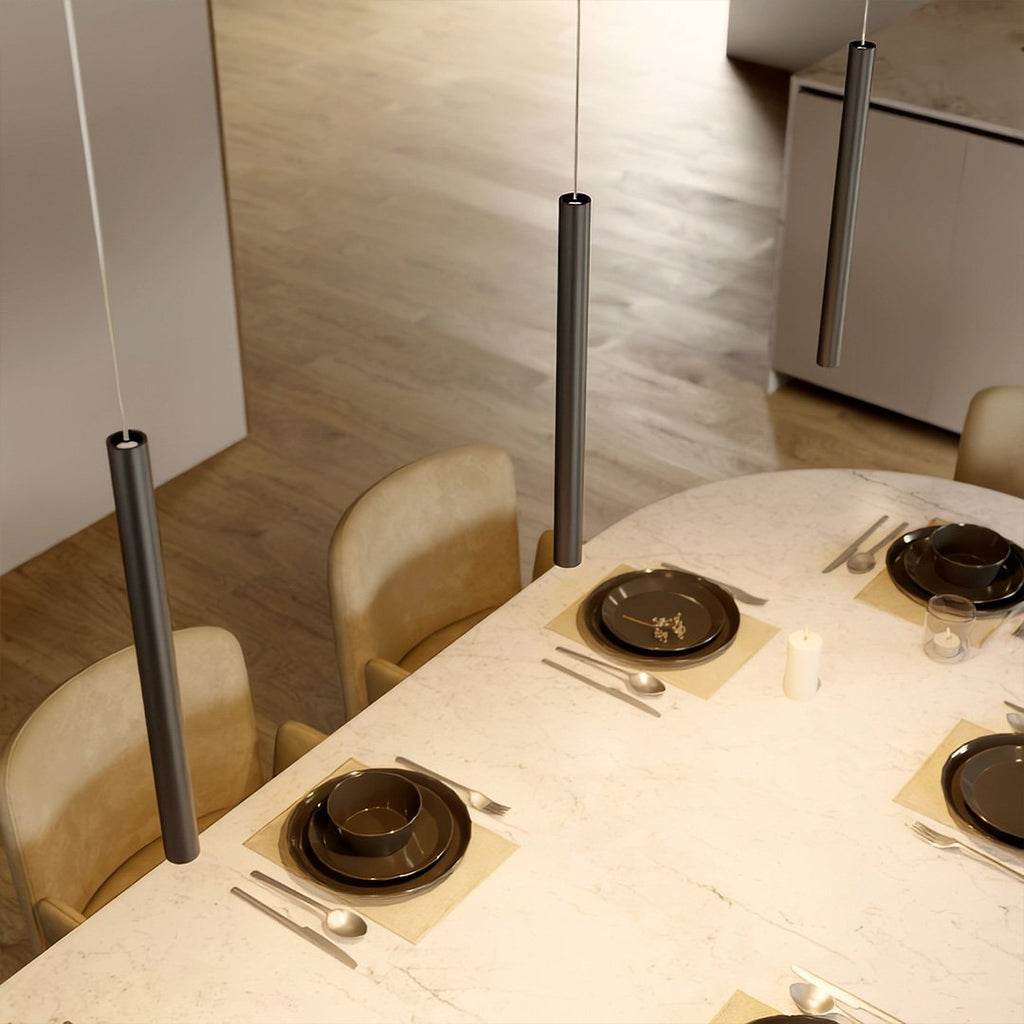 Minimalistyczna lampa wisząca Cirrus marki AeroLume — zaawansowana technologia LED