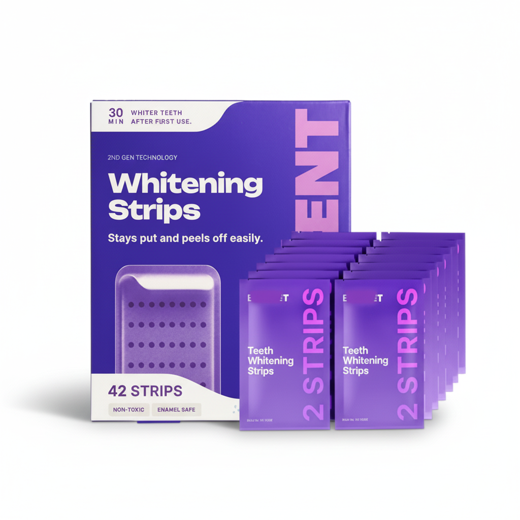 LumiSmile V34 Purple Teeth Whitening Strips — PAP+ Color Correction