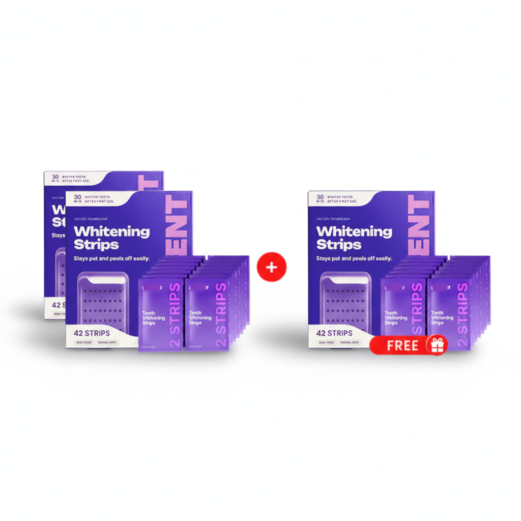 LumiSmile V34 Purple Teeth Whitening Strips — PAP+ Color Correction