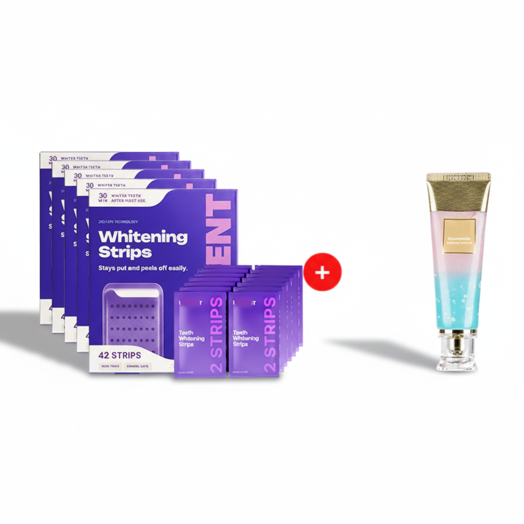 LumiSmile V34 Purple Teeth Whitening Strips — PAP+ Color Correction