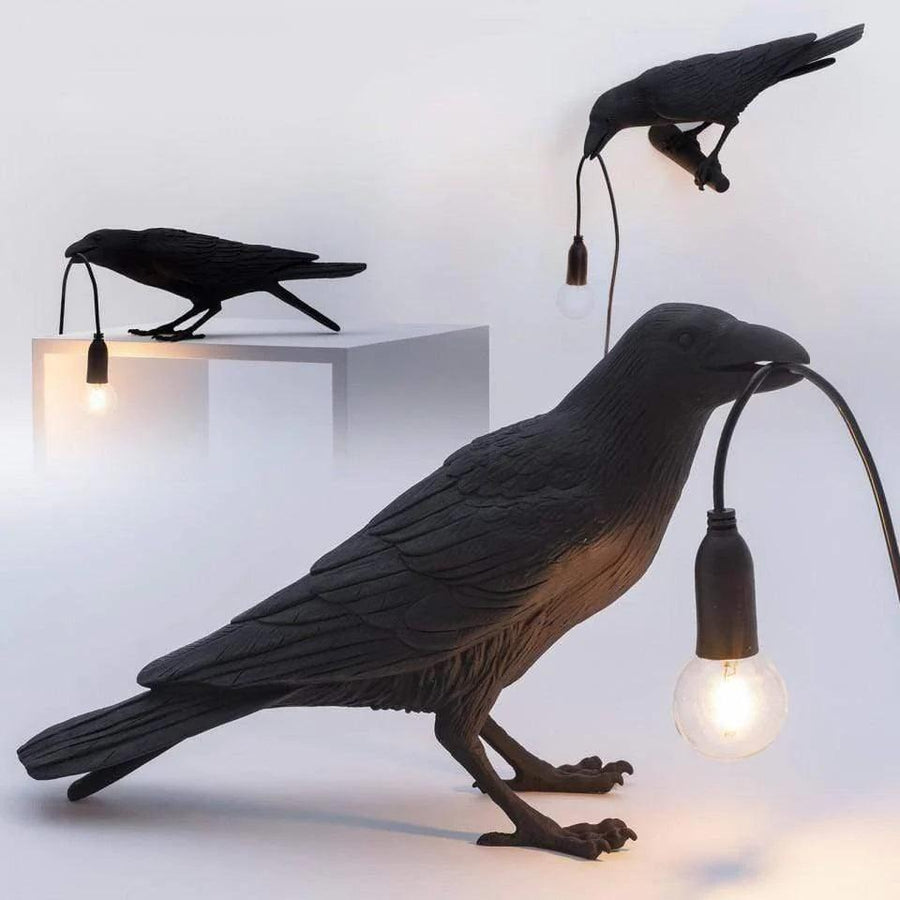 Fuglelampen — elegant LED-væglampe med yndefuldt fugledesign