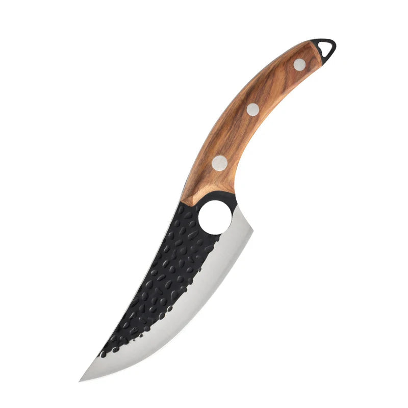 Faca de cozinha japonesa artesanal Huusk Premium Control — fio de corte de precisão